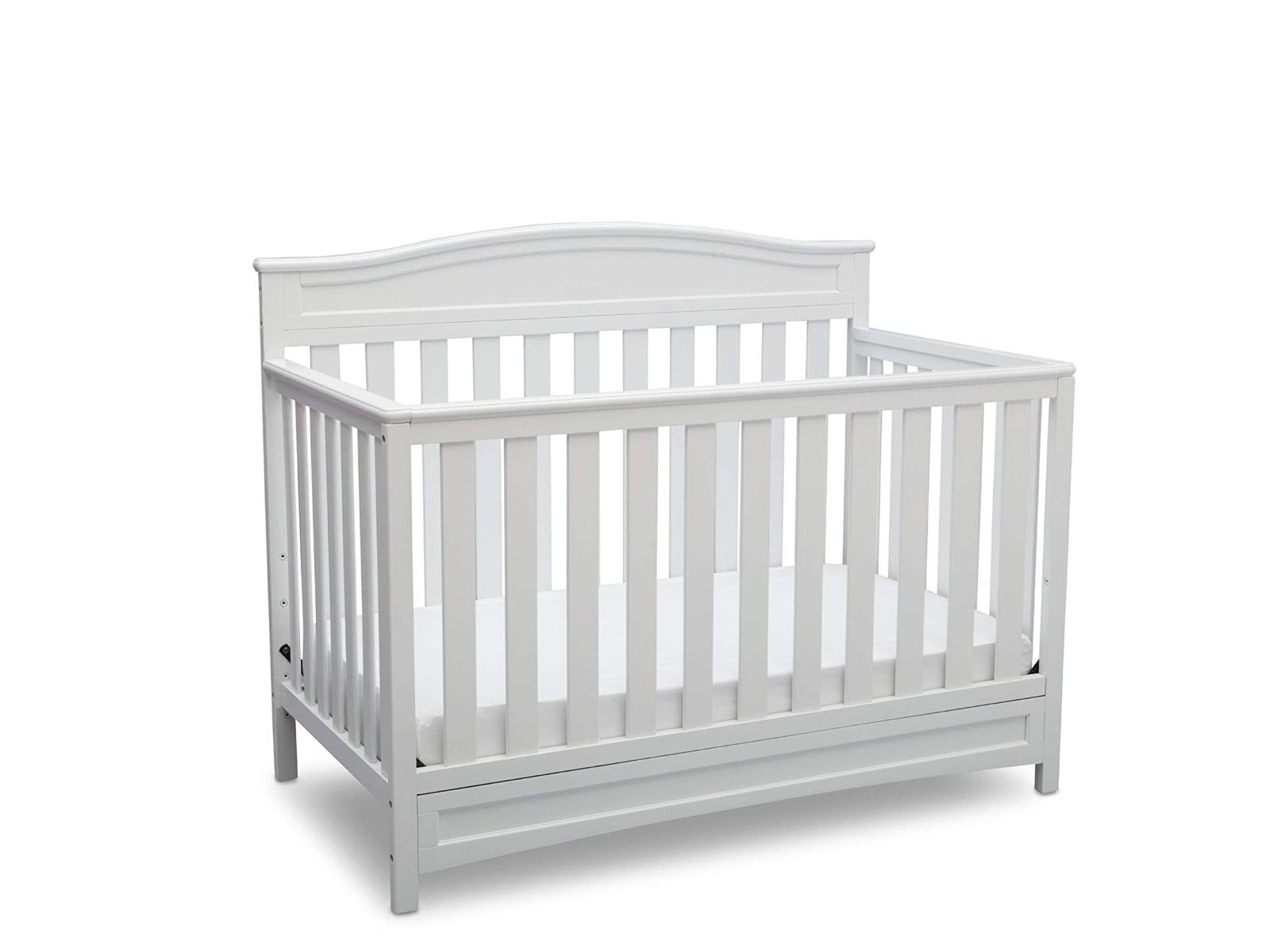 White Wooden Baby Cot