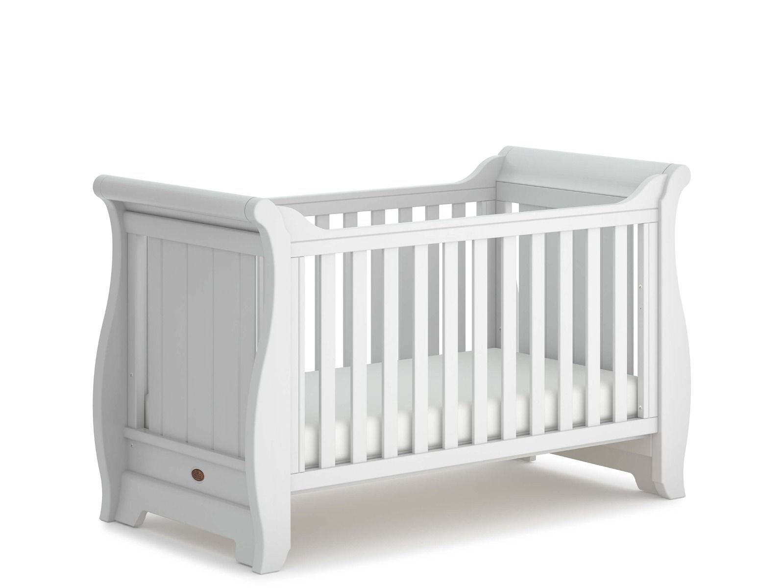 Light Grey Sleigh Baby Cot