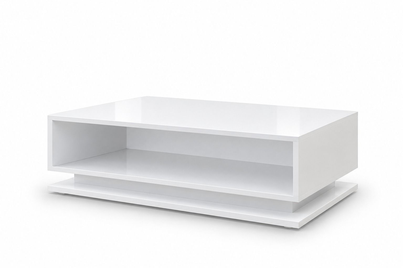 Glossy White Floating Coffee Table