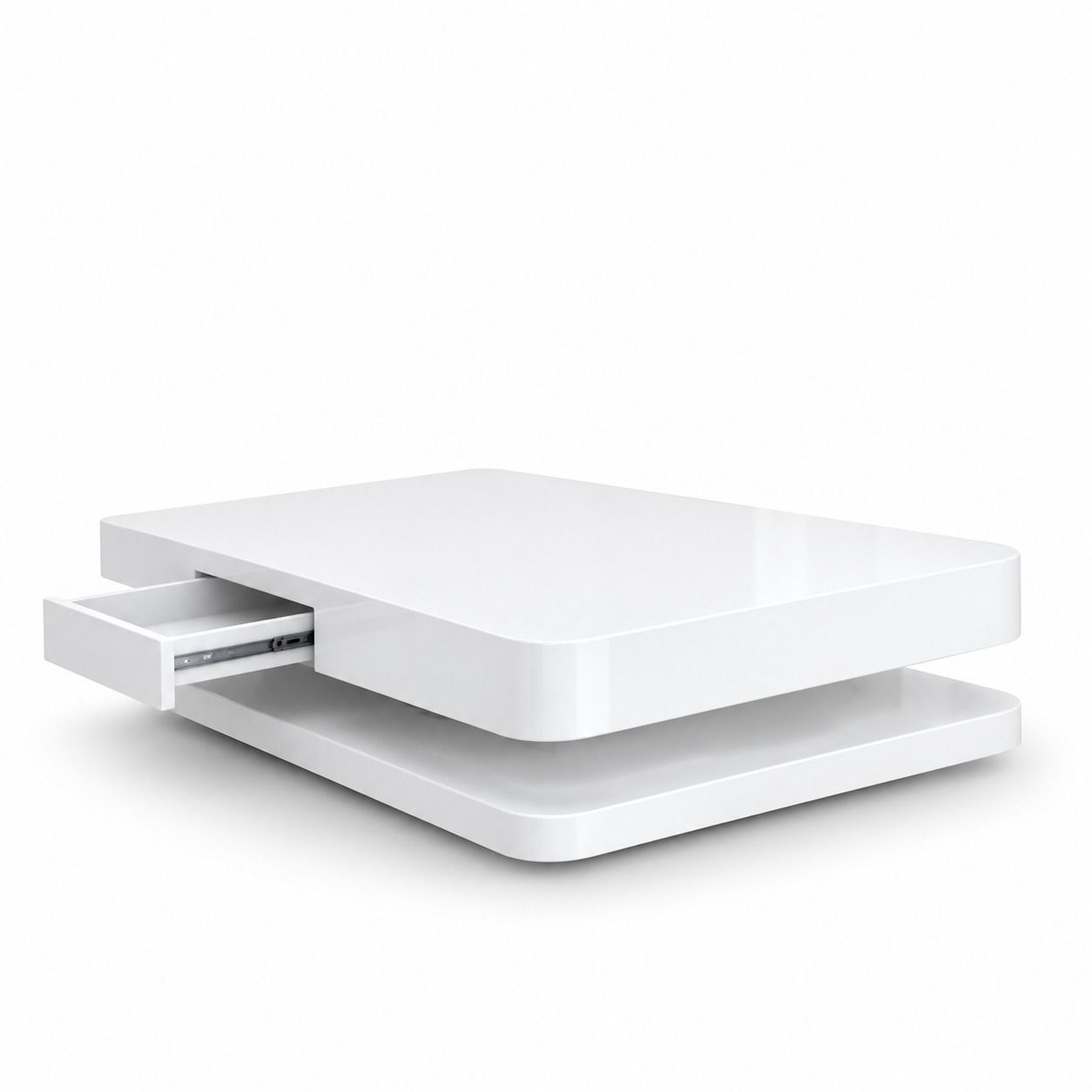 Modern Coffee Table with Pull-Out Drawer