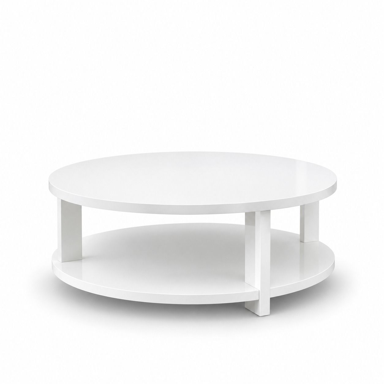 White Two-Tier Coffee Table