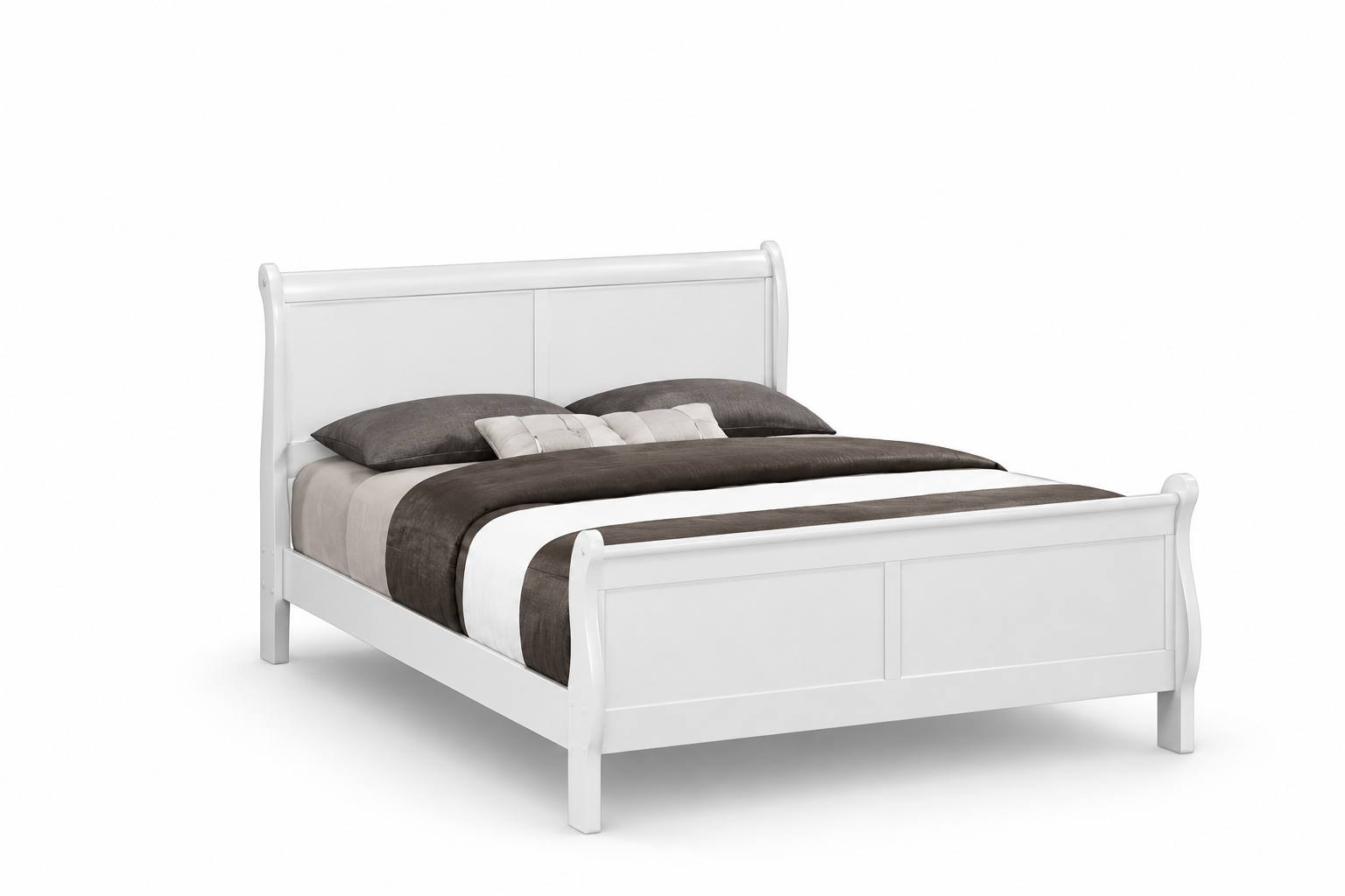 Sleigh Bed with Curved Frame