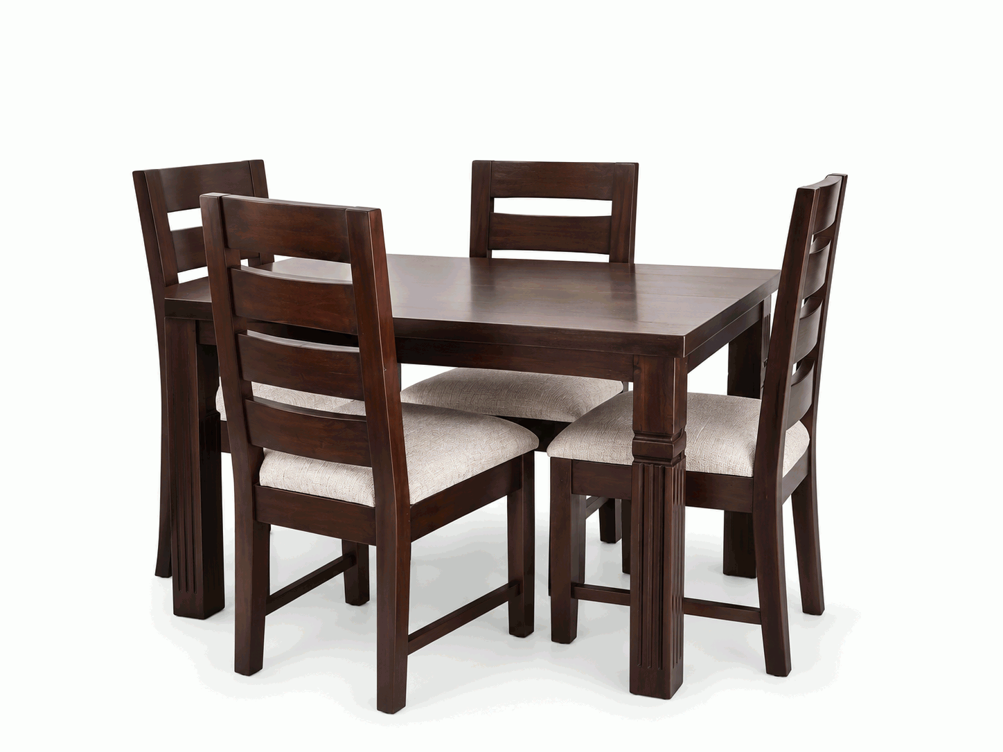 Dark Wood Dining Set