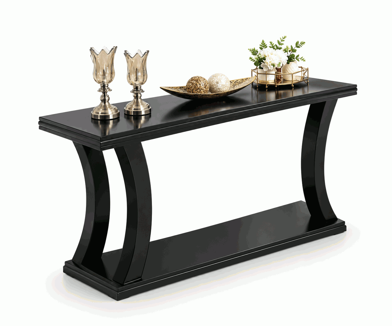 Modern Black Console Table
