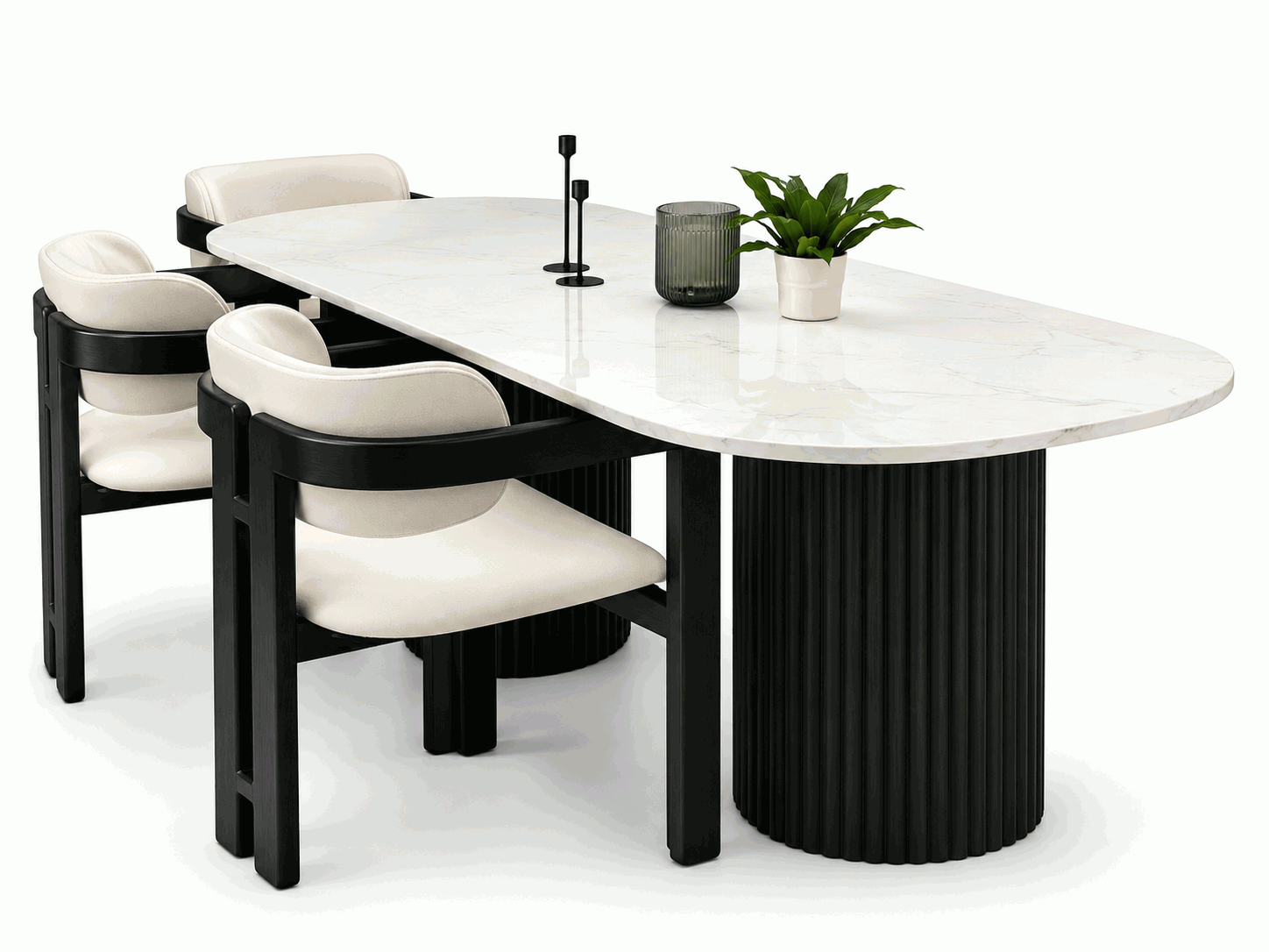Modern Marble Dining Set