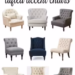 Accent &Neutral Tufted sofa chairs